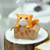 4 шт. Мини-кошка, украшение, садовая статуэтка котенка, подарок для детей, детская комната, милая игрушка Kawaii, миниатюрные фигурки, украшение для дома