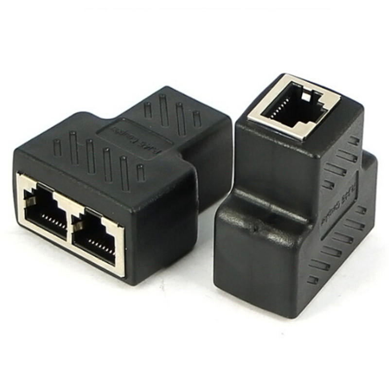 1 к 2 способам Сетевой кабель Ethernet RJ45 Разветвитель-коннектор Адаптеры