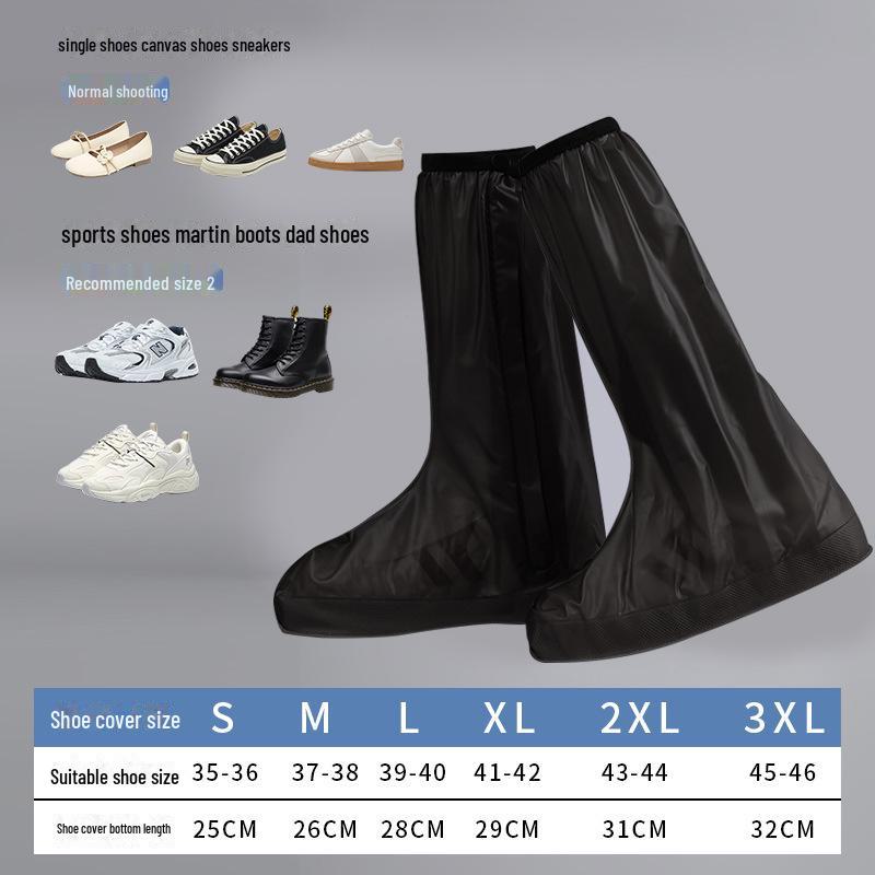 Всесезонные водонепроницаемые нескользящие бахилы из ПВХ для мужчин и женщин — утолщенные, прочные и идеально подходят для езды на велосипеде