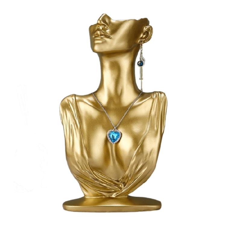 Модный стенд для демонстрации ожерелий в форме манекена, держатель для ювелирных изделий для выставочных залов