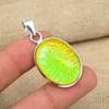 Желтый австралийский тройной опал, драгоценный камень, стерлинговое серебро 925 пробы, подвеска ручной работы, ювелирные изделия