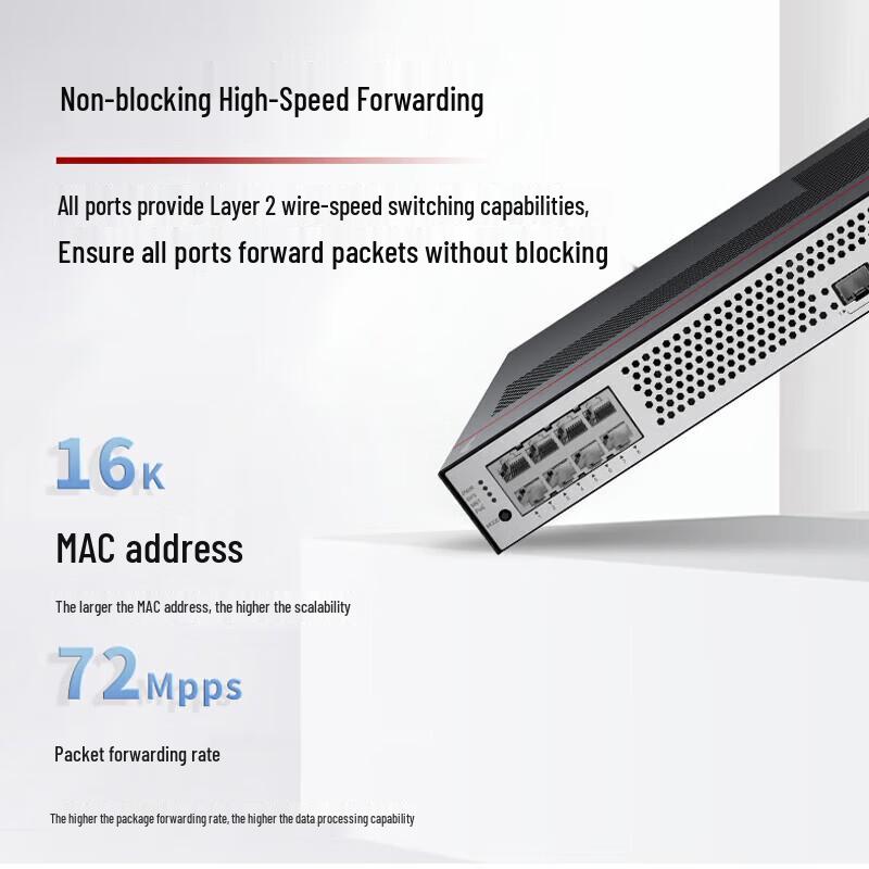 Huawei Kunling S1730S 8-Port Gigabit Layer 2 Managed PoE Switch