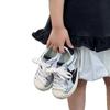 Kids Low-Top Slip-On Sneakers With Breathable Mesh Lining Rubber Sole Boys Girls