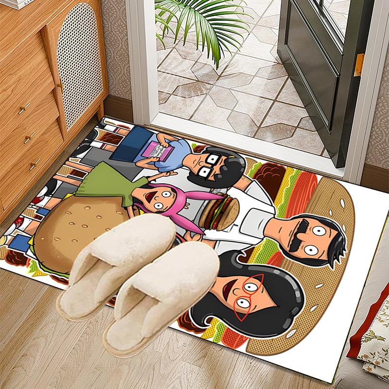 1PC Bob'S Burgers Rug for Livingroom,Bedroom, Palyroom, Chair Rug, Area rug, Game Carpet, Large Size Rug Fan Christmas gift