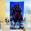 Naruto Character Personalized Text Beach Towel Quick-Dry Soft Microfiber Perfect for Traveling Yoga Camping and Swimming