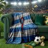 Celta Vigo Crest Glowing Throws Blanket Flannel Blankets Plush for Couch Bed Gifts for Men Women Travel picnic blanket Christmas fan gifts