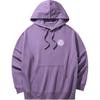 Anta Comfortable Casual Letter Print Simple Loose Hooded Sweatshirt Men Sweatshirt Dusky-Purple 172438707-2