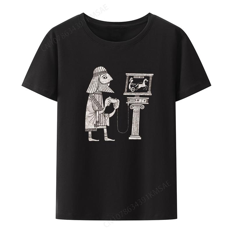 Classic Gamer Graphic T-shirt Funny Tee Comics Tops Women Loose Novelty Women's Clothing Leisu