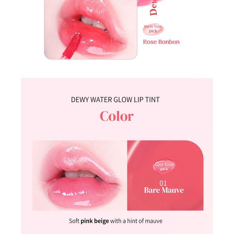 MACQUEEN - Сияющий тинт для губ Dewy Water Glow - 9 Цветов
