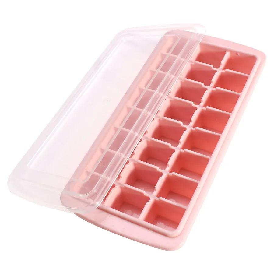 24 Grid Ice Cube Trays Silicone Ice Mold With Removable Lid Whiskey Cocktails Ice Cube Mold Kitchen Bar Wine Ice Blocks Maker