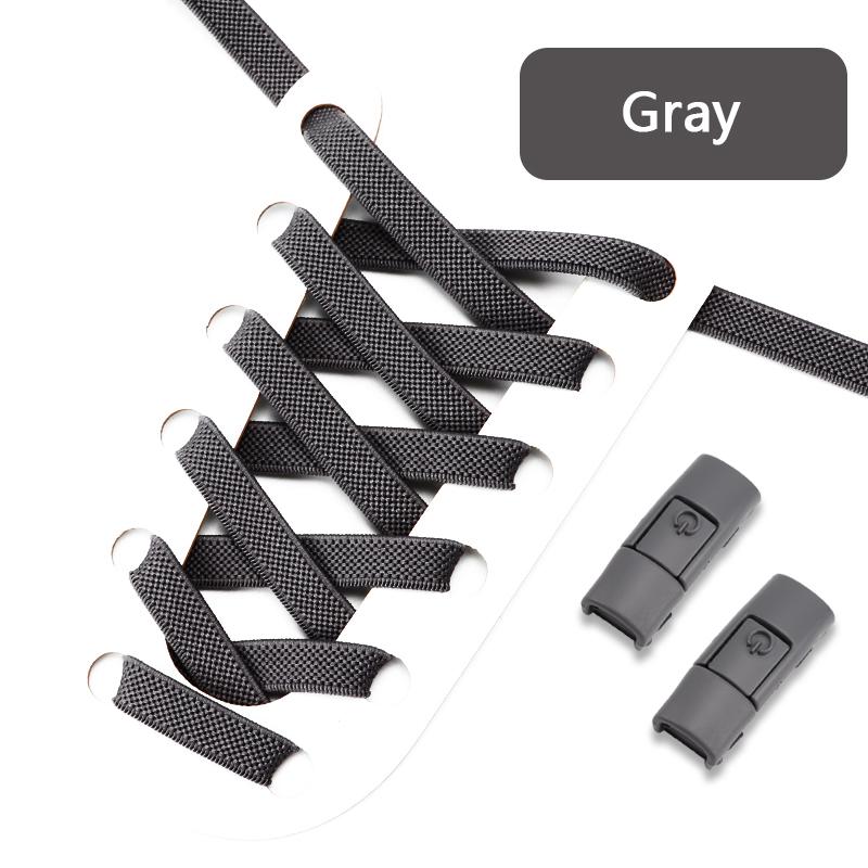 Эластичные шнурки, спортивные красочные шнурки с застежкой без завязок, 8 мм, шнурки на плоской подошве без завязок, шнурки для обуви для детей и взрослых, аксессуары для обуви