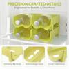 2PCS Green Can Organizer Layered Structure Stackable Can Holder Drink Storage Holder  Refrigerator