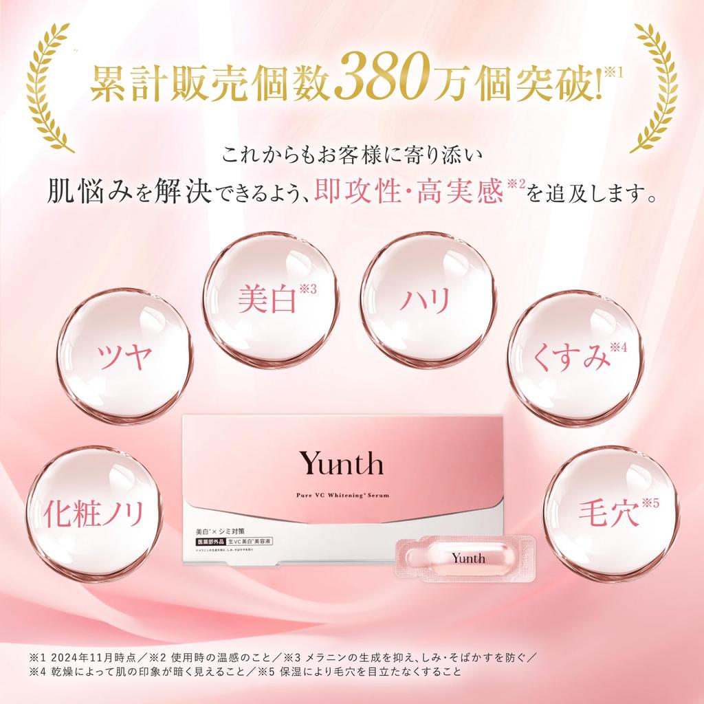 Saki Yunth Beauty Serum Vitamin C Introduced Serum 28 Days Raw VC Skin Care Pore Cosmetics Beauty Face Care [Takei Ambassador]