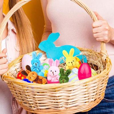 Пасхальные яйца, наполненные игрушками-кроликами, наполнители для корзин, украшения, сувениры на день рождения