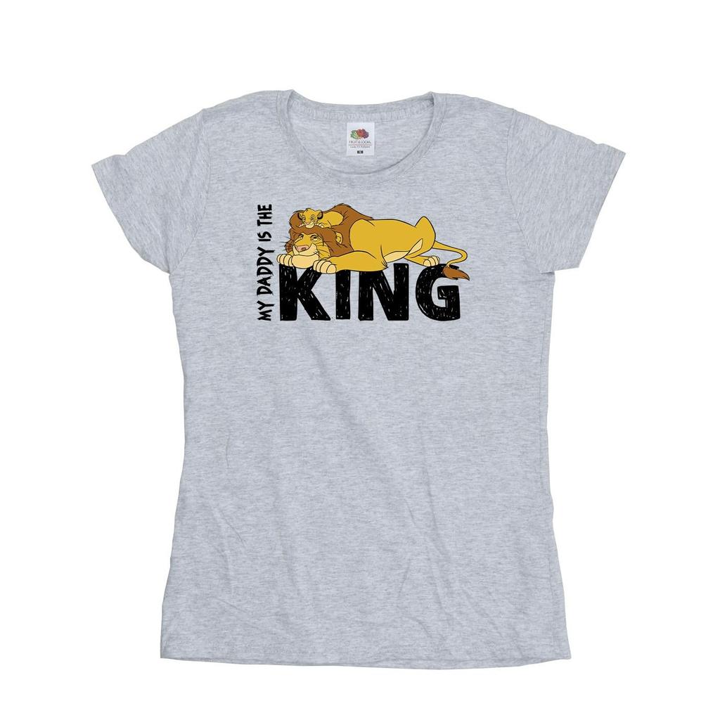 Disney Womens/Ladies The Lion King Daddy Is King Cotton T-Shirt