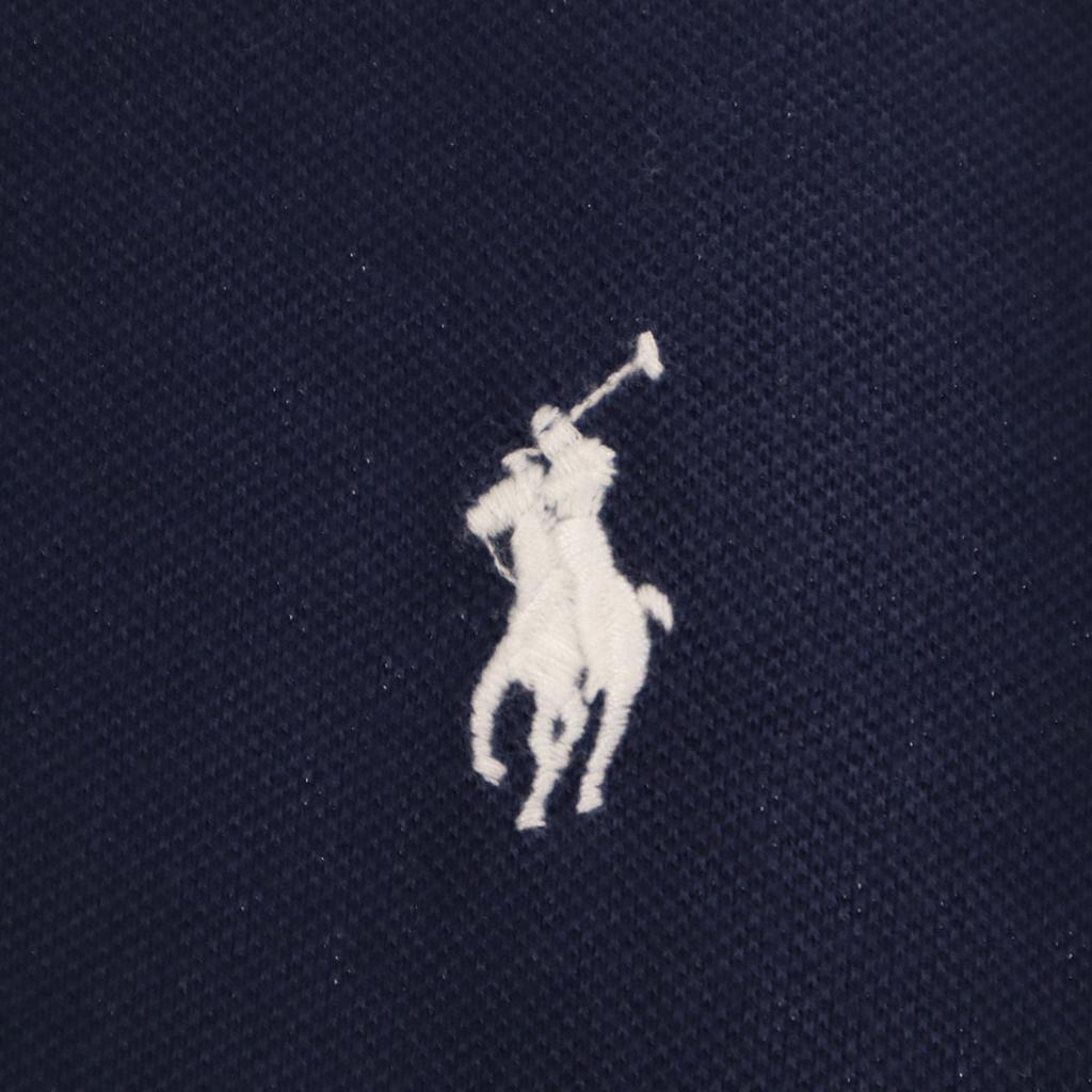 Polo Ralph Lauren Мужская рубашка-поло с длинным рукавом M Темно-синяя Ткань Kanoko Б/у