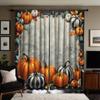 2 шт. цифровая занавеска HD с принтом серая Галстук Хэллоуин тыква кленовый лист домашний декор стиль Украсьте гостиную спальню Носите штангу