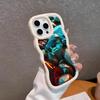 Эстетичный Чехол для Телефона со Камнями для iPhone 17 16 15 14 13 12 11 Air Pro Max Plus Волнистый Край ТПУ Цветной Чехол Роскошный Чехол