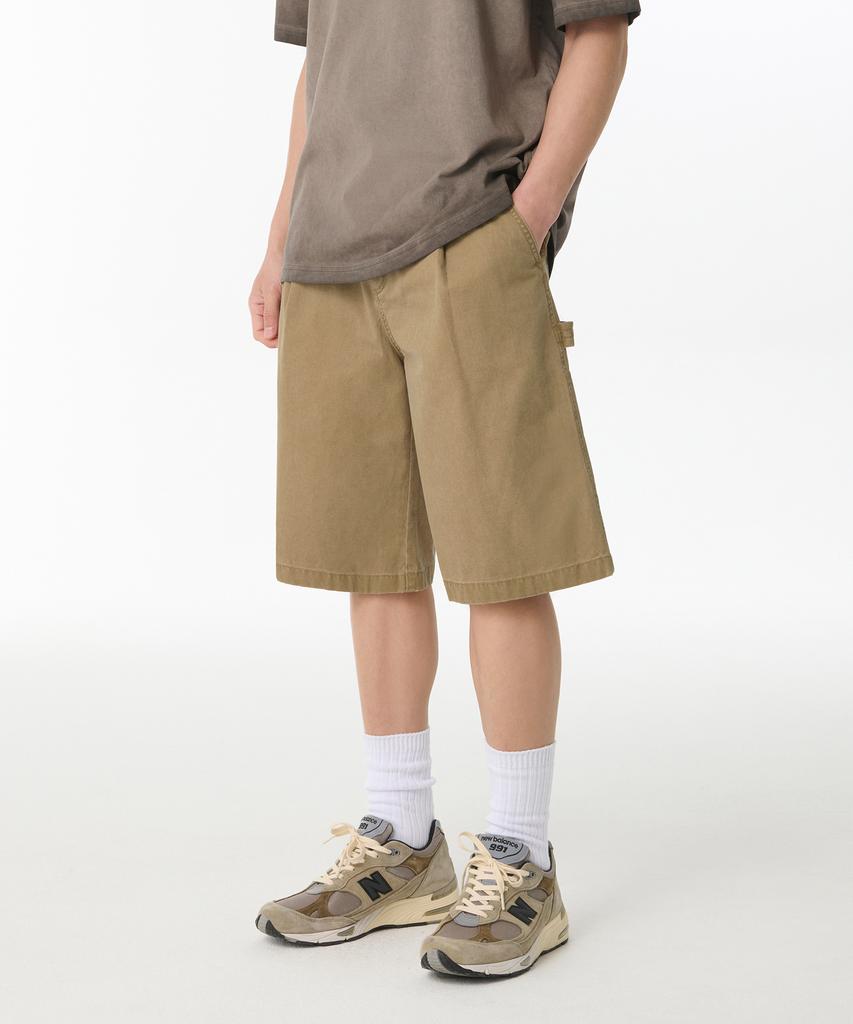 MUSINSA STANDARD Pigment Carpenter Bermuda Pants [Beige]
