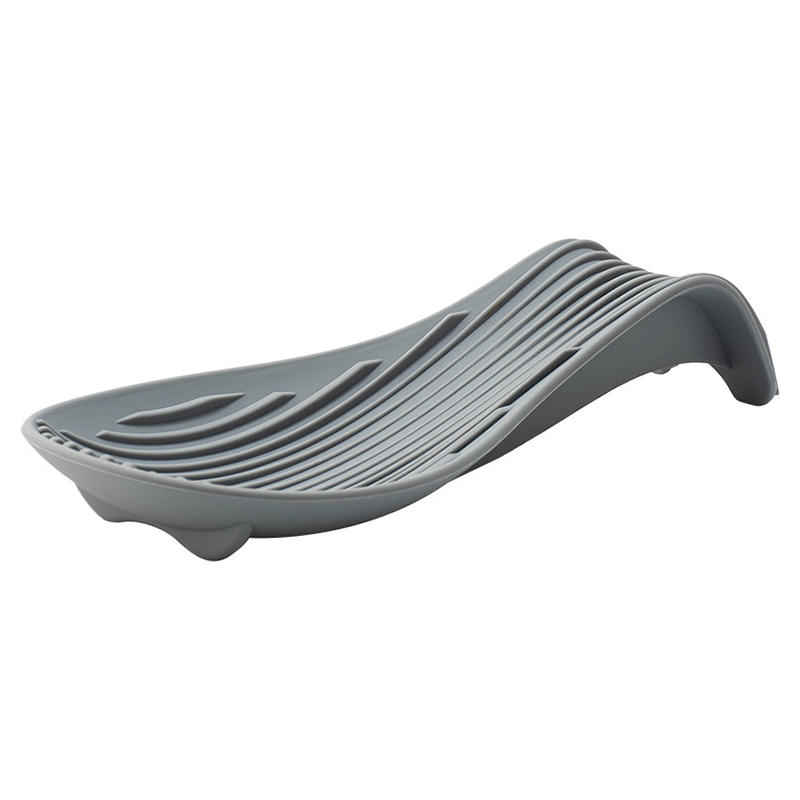 Силиконовый поднос для кухонной утвари, Кухонная лопатка, Суповая ложка, Силиконовая подставка для ложек, Бытовая толстая термоизолированная силиконовая подставка для ложек