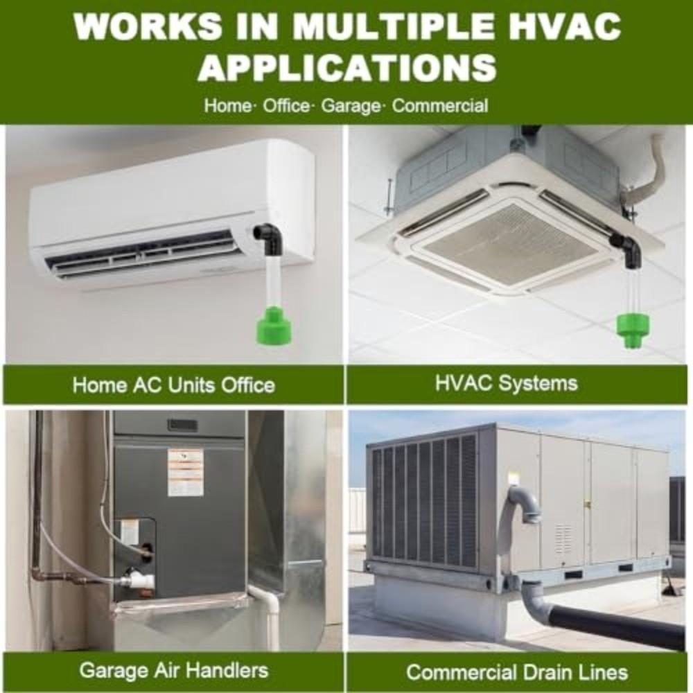 Wear Resistant Drain Line Cleaner Tool PVC Pipe Compatible Pipe Connector for AC Home Office
