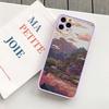 Японская Аниме Сцена Пейзаж Чехол для Телефона для iPhone X XR XS 12 13 14 11 15 Pro Max Mini 8 7 Plus Мультяшные Пейзажи Чехлы Fundas