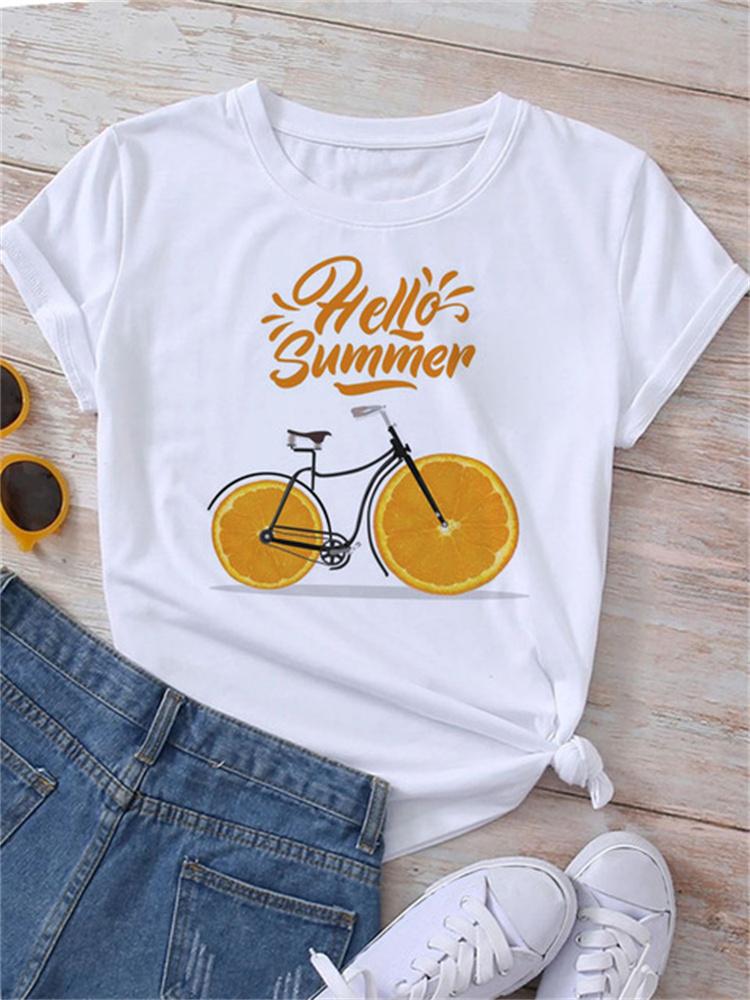 Maycaur Новая летняя забавная женская футболка с принтом арбуза и фруктов Harajuku Белые футболки с рисунком повседневные женские топы женская одежда