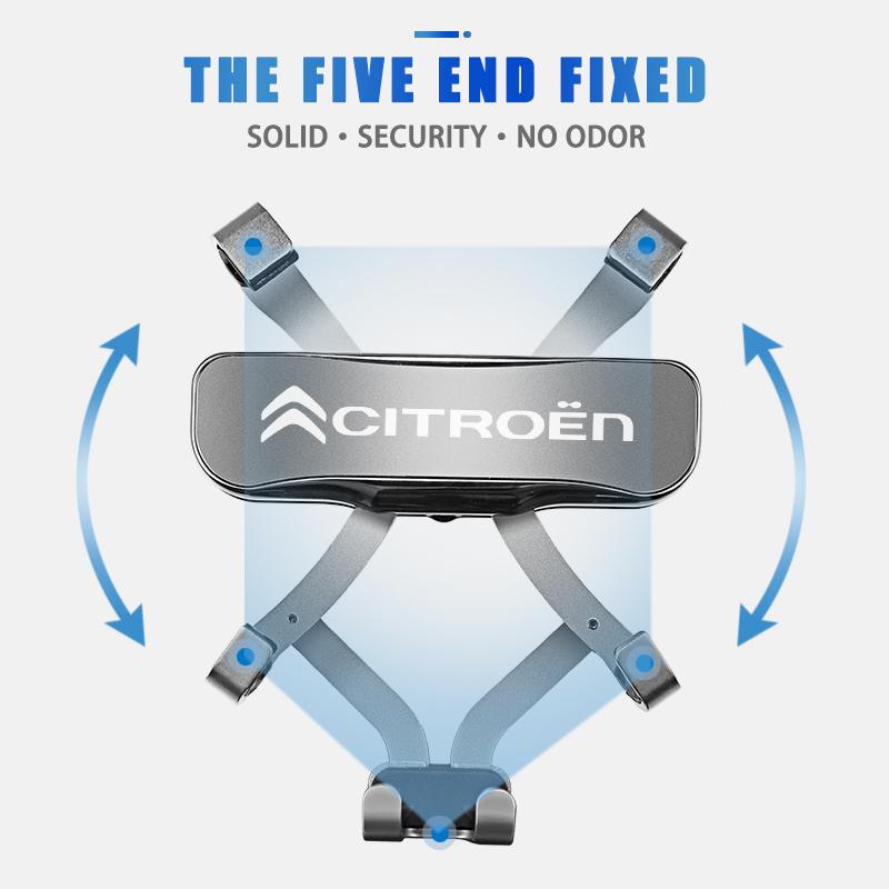 Zinc Alloy Car Styling Phone Holder Air Vent Mount Clip For Citroen C1 DS3 C2 C3 Vts C4 Saxo C4L C5 C6 C8 Xsara C3-XR Picasso