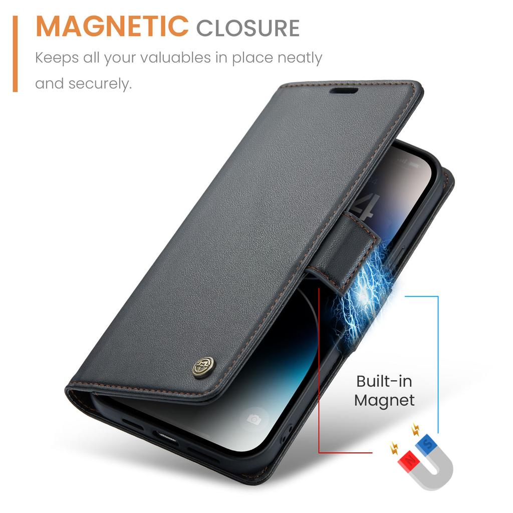 Кошелек CaseMe для iPhone 14 Pro Max Plus 13 12 Mini 11, Премиальная кожа PU, Чехол-книжка, Магнитный держатель для кредитных карт, Чехол для телефона