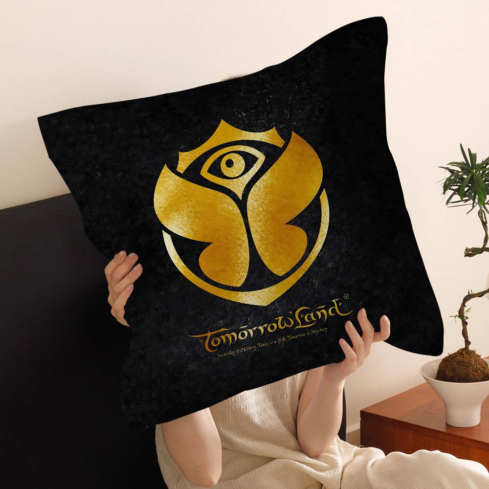 T-Tomorrowland Music Office Cushion Pillowcase Car Cushion Cover45X45Cm Lumbar Pillowcase Sofa Pillowcover