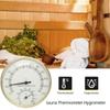 2 в 1 термометр для сауны, гигрометр, пирометр из алюминиевого сплава с большим циферблатом, измеритель температуры и влажности для дома, бани, сауны
