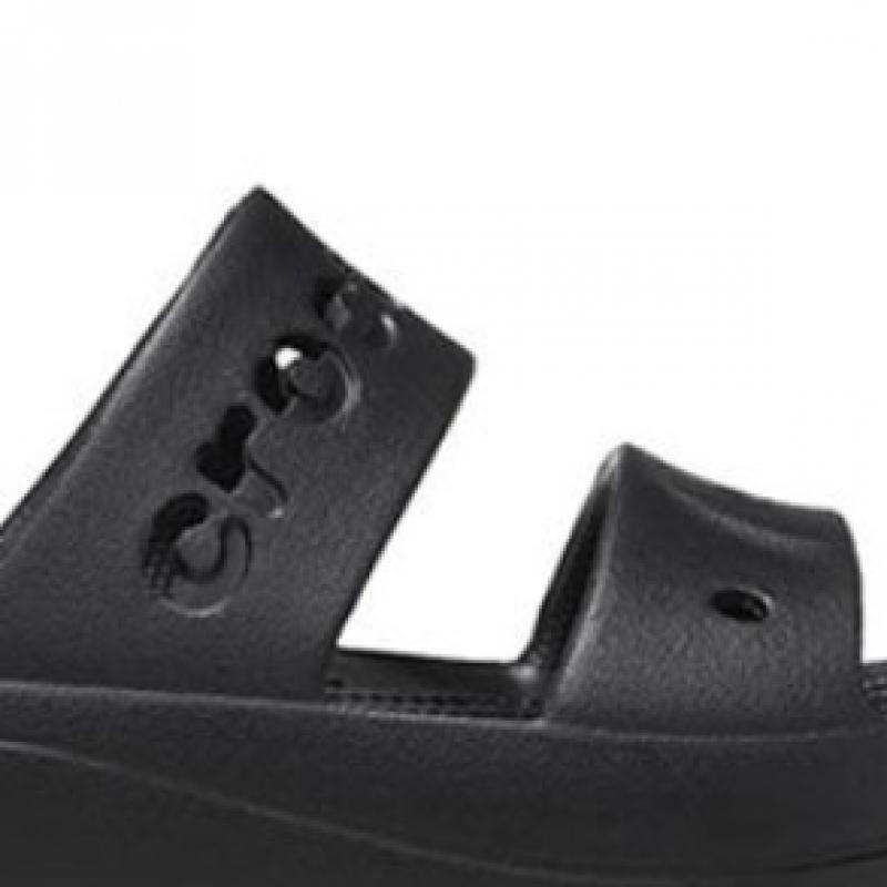 Crocs Womens Baya Platform Sandals Black 208188 001