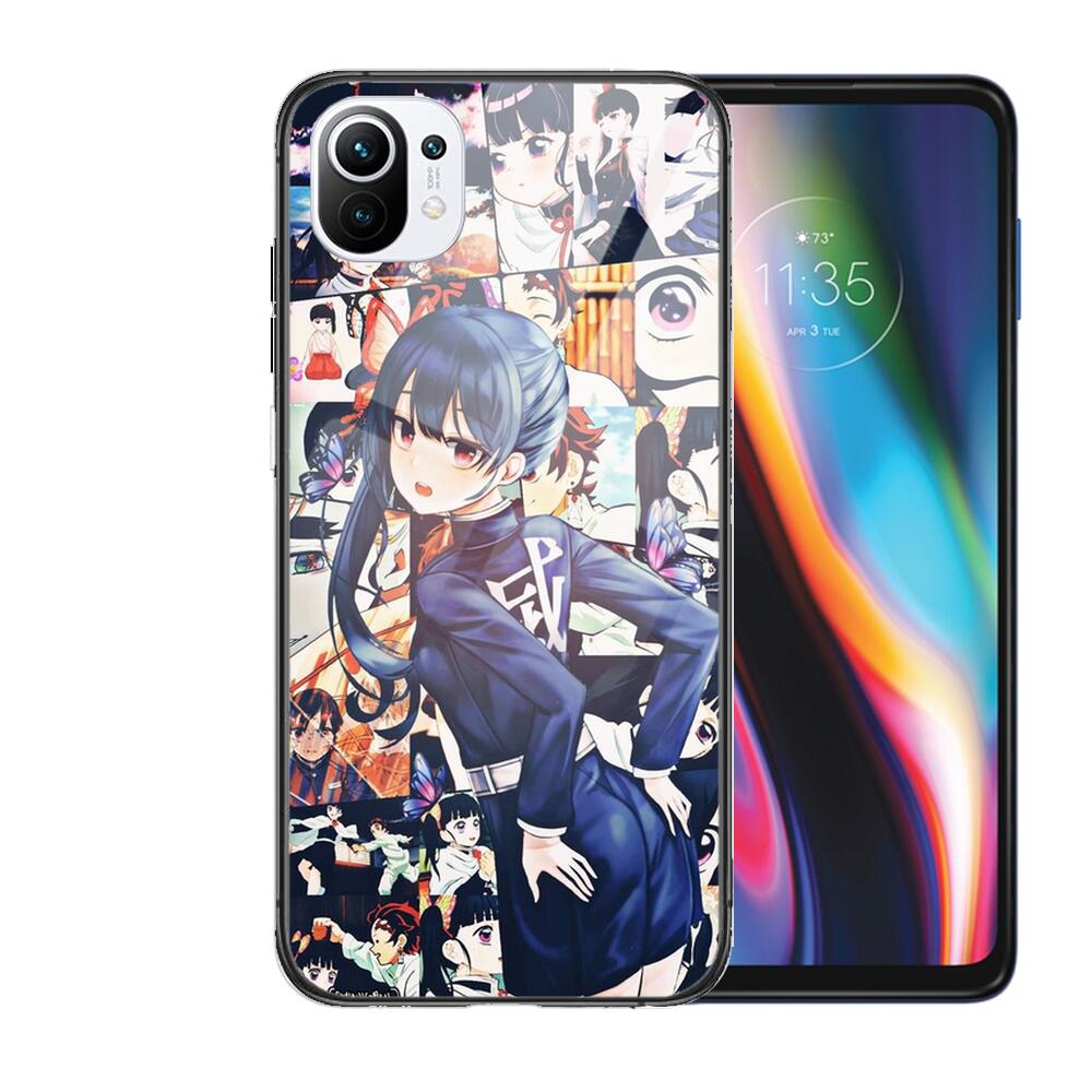 Чехол для телефона из мягкого закаленного стекла Kamado Nezuko Kimetsu No Yaiba Demon Slayer TPU для Xiaomi Redmi 11 Lite Pro Ultra 10T 10 9