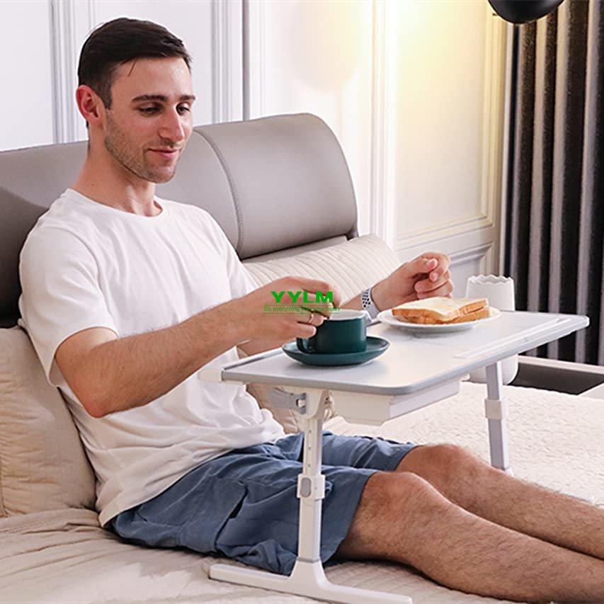 Home Folding Laptop Desk for Bed & Sofa Laptop Bed Tray Table Desk Portable Lap Desk for Study and Reading Bed Top Tray Table