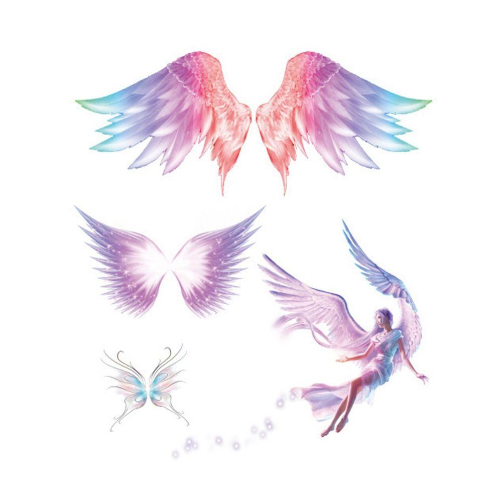 Черная Роза Поддельные Татуировки Бабочки Татуировки Наклейки Боди-Арт Наклейки Временные Татуировки На Лице