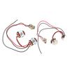 250K 1V1T Jack Комплект wiring harness для бас-гитары Предварительно собранный набор Wiring harness для гитары Запчасти для бас-гитары