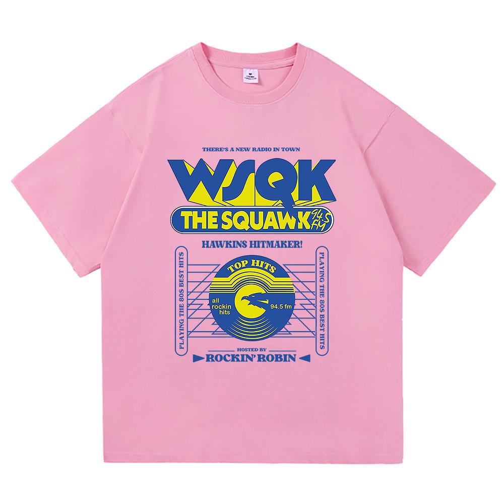 WSQK The Squawk 945 FM Tshirts Beam Me Up Tshirts Place Sucks Graphic Print Tshirt Cotton Short Sleeve Male Classic Breathable