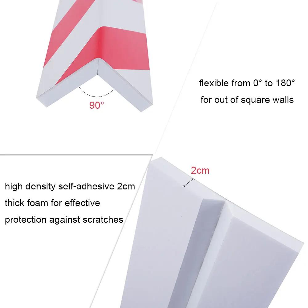 2/4 шт. Защитная пена для гаражных стен, защитный уголок для бампера, защитная пена для углов стен, наклейка для автомобиля, защита от царапин, защита парковочных дверей автомобиля