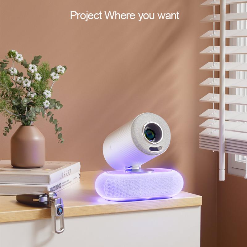 Vivicine Новейший YT900 Android 13 1920x1080p Full HD 1080p Проектор для домашнего кинотеатра, Автофокус, Автоматическая коррекция трапецеидальных искажений