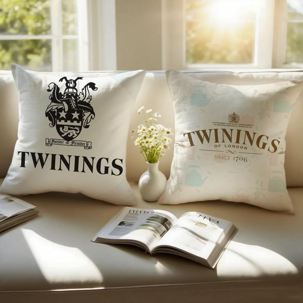 Элегантная Красная Бренд T-Twinings Наволочка для Подушки Короткий Плюш Невидимая Молния Комната Диван Наволочка