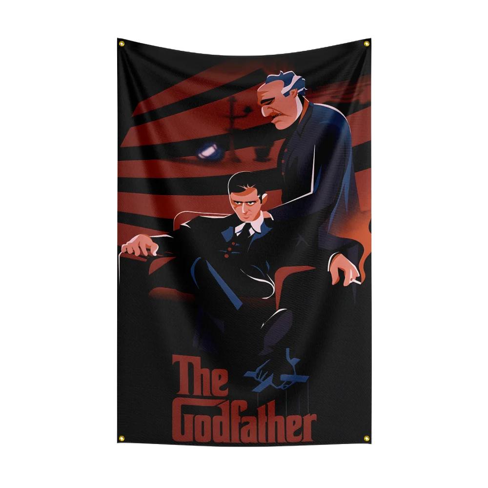 3x5 Ft Tthe godfathers Plays Flag Classic Movie Flag Wall Hanging Banner Decor Movie Poster