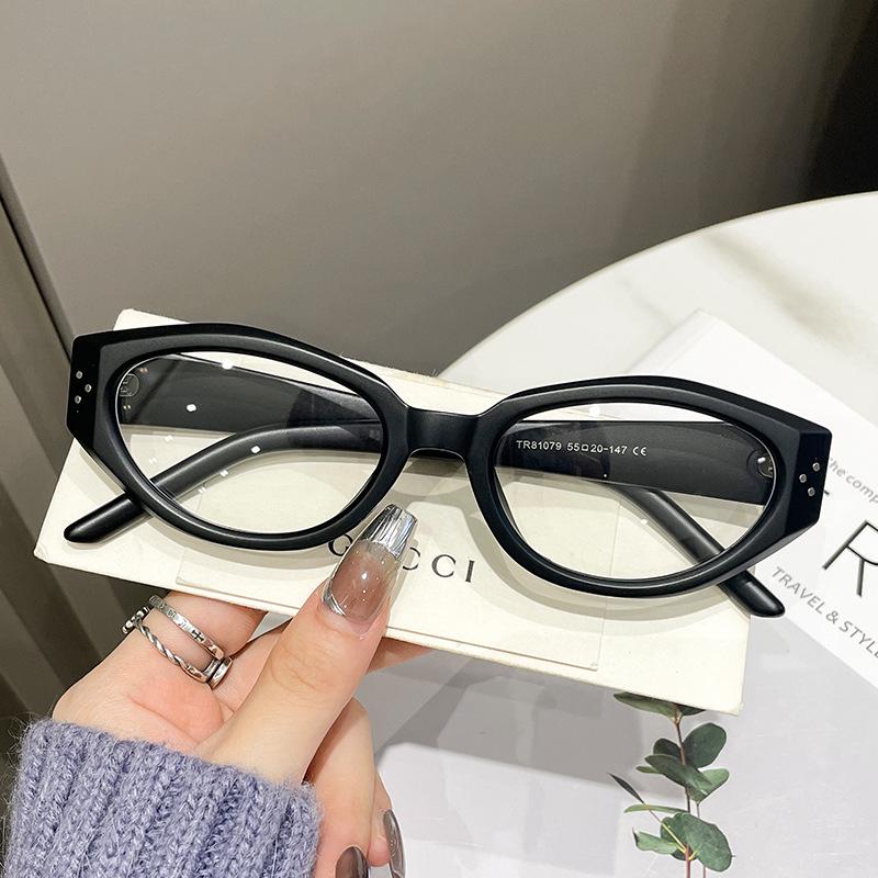 Сверхлегкая ретро женская оправа «кошачий глаз» из TR с защитой от синего света и совместимостью с линзами по рецепту