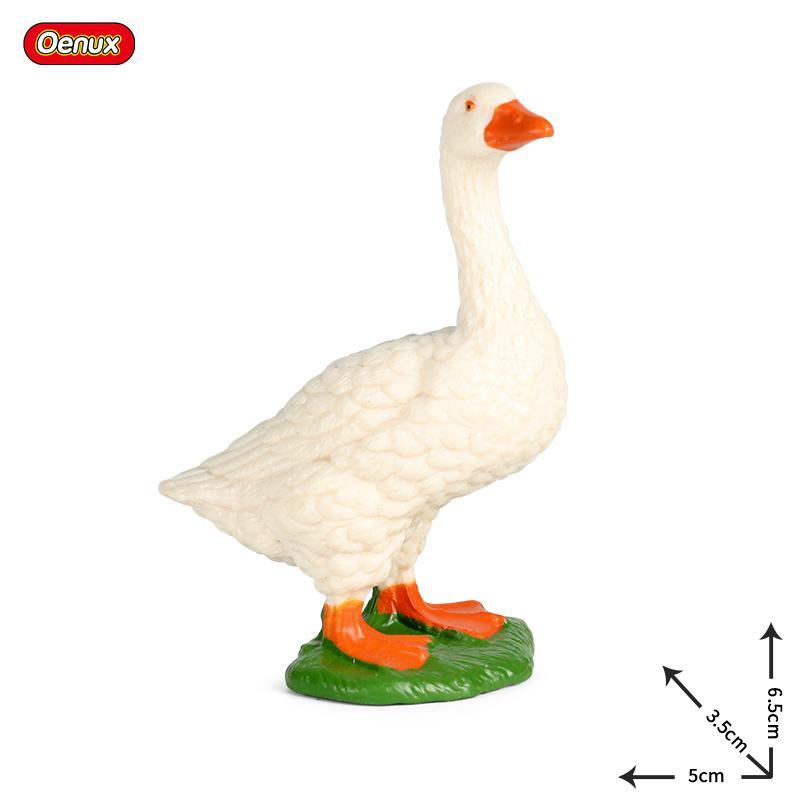 Oenux Модель Домашней Птицы Симуляция Гусь Лебедь Стая Утки Статуэтки Фермерских Животных Миниатюрная Фигурка Образование Детская Игрушка
