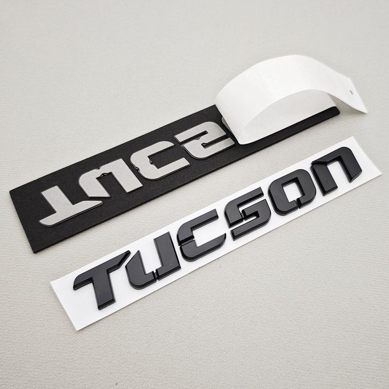 rlapg3 3D ABS SONATA TUCSON Styling Car Logo Letter Decal Tail Rear Trunk Emblem Badge Sticker For Hyundai Auto Decoration Accessories