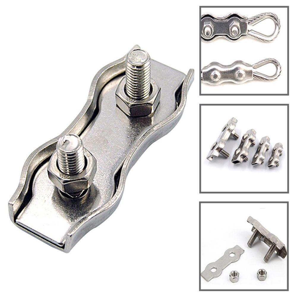 Инструмент для фиксации из нержавеющей стали, простой зажим для троса, зажим для троса, зажим для такелажа