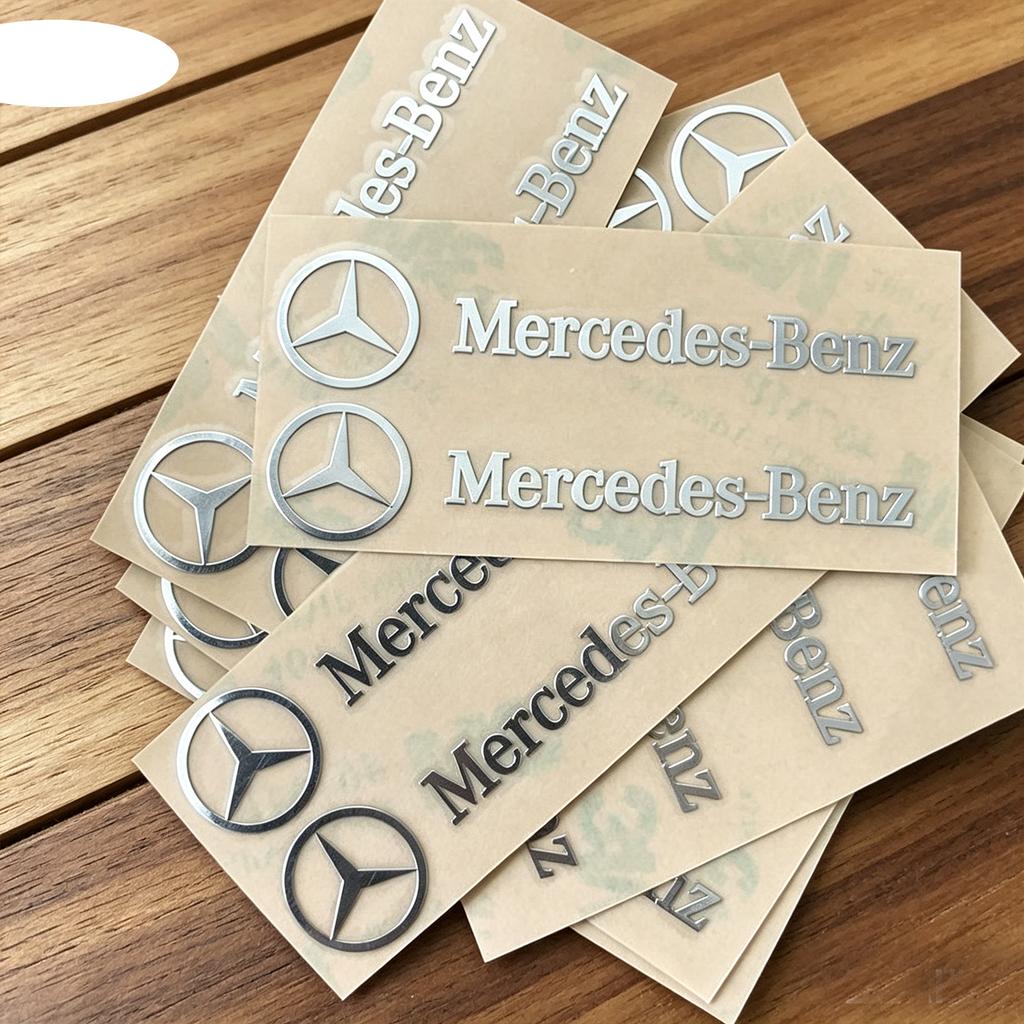 YDC4 3D Metal Sticker Car Styling Decoration Decals Waterproof For Mercedes Benz A/C/E/R/S Class GLK CLA GLB GLA GLK W204 W205 W206