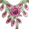 Detachable Embroidery Flower Applique 24cm X 34cm Floral Patches  Wedding Decoration DIY