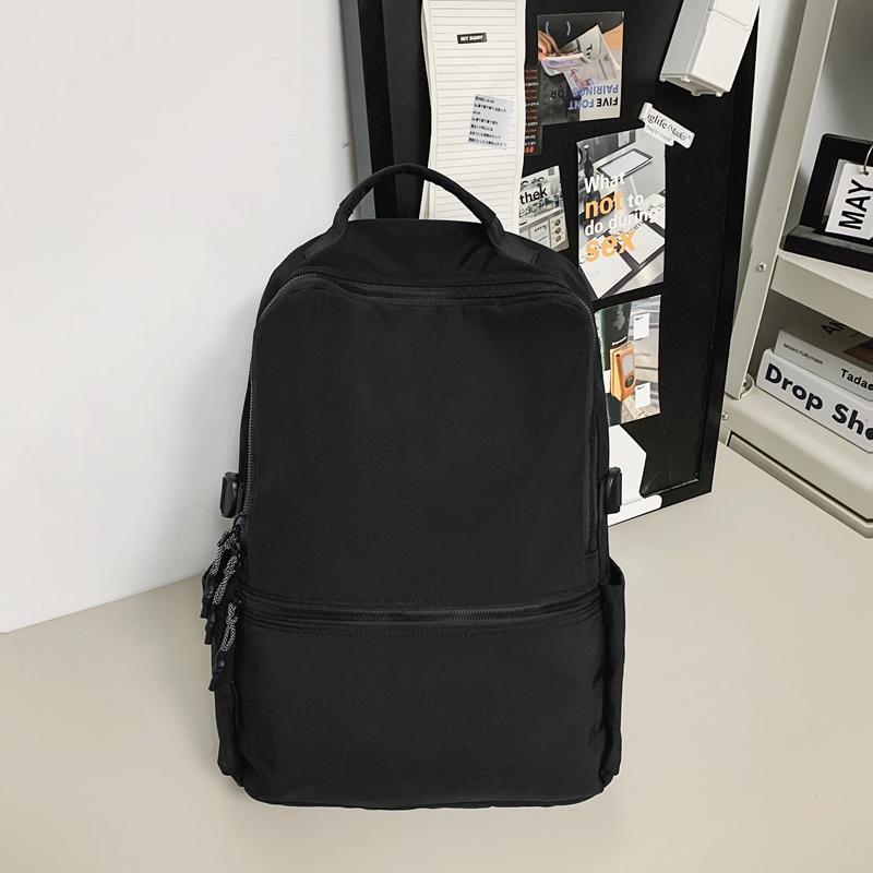 Женский однотонный рюкзак, мужская сумка для компьютера большой емкости, легкий рюкзак, школьная сумка для школьников