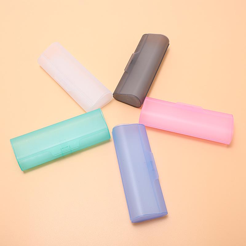 Цветной прозрачный футляр для очков из ПВХ - легкий портативный ящик для хранения очков для чтения