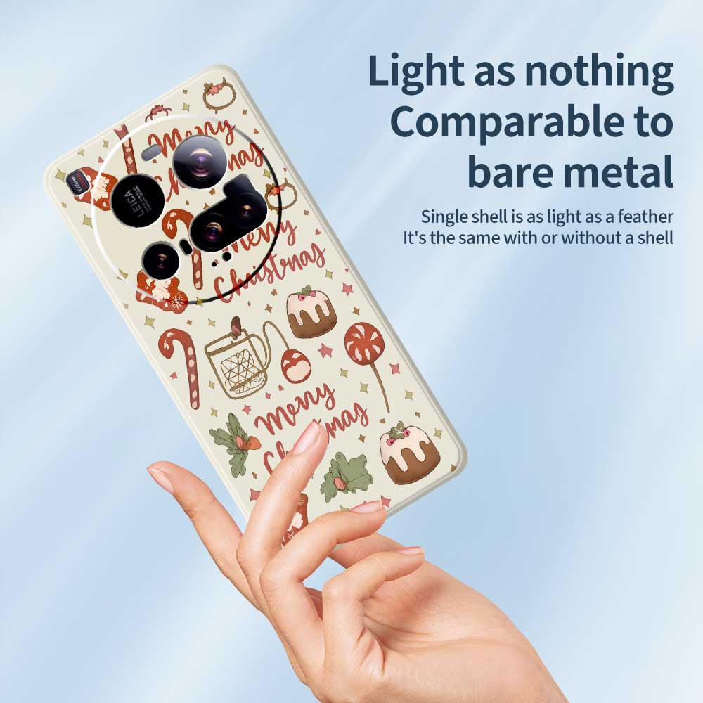 For Xiaomi 15 Ultra Case Merry Christmas Pattern Printing Straight Edge TPU Phone Back Cover